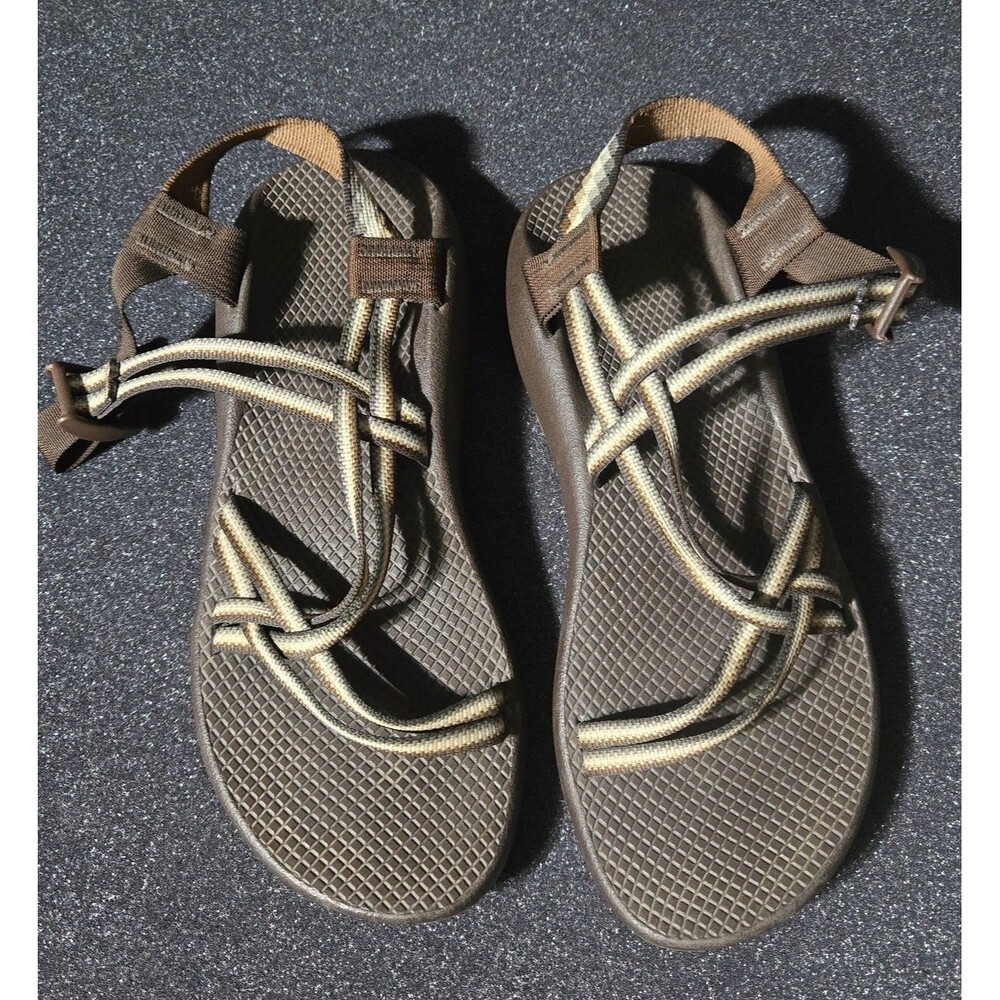 Chaco Women's ZX1 Classic Sport Sandal Brown Gray Size 11 Outdoor Hiking Vibram